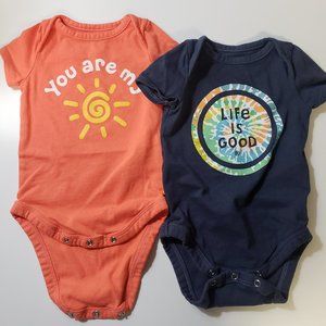 Life is Good Onesies - Twin Set